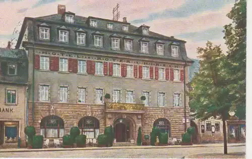 Saalfeld a.S. Hotel Roter Hirsch gl1940 88.715