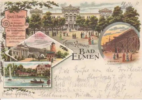 Bad Elmen Litho Hotel Kurhaus Gradirwerk gl1901 90.779