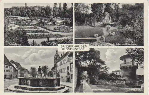 Sangerhausen Marktplatz Rosarium gl1938 92.167