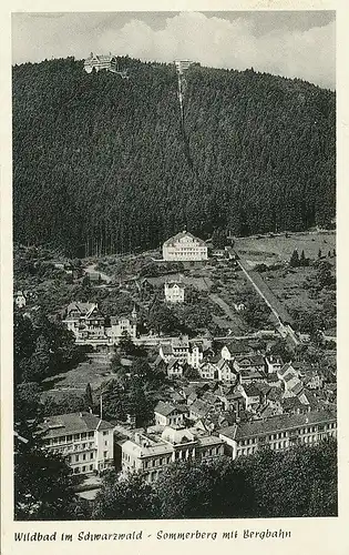 Bad Wildbad Sommerberg mit Bergbahn gl1958 133.632