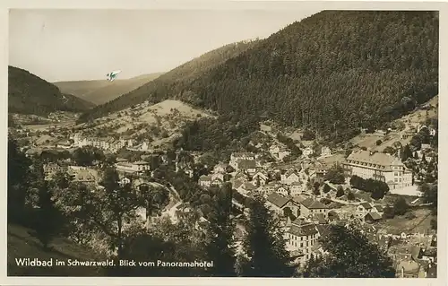 Bad Wildbad Blick vom Panoramahotel gl1935 133.538