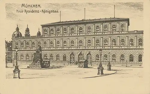 München Neue Residenz Königsbau gl1912 123.790