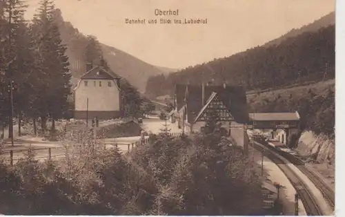 Oberhof Bahnhof Blick ins Lubachtal bahnpgl1920 89.343