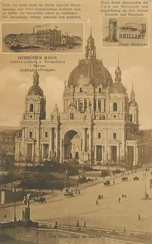 Berlin Dom und Stahlwarenfabrik Gräfrath gl1911 117.332