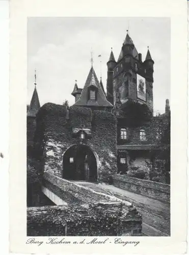 Burg Cochem a.d.Mosel Eingang gl1937 27.950