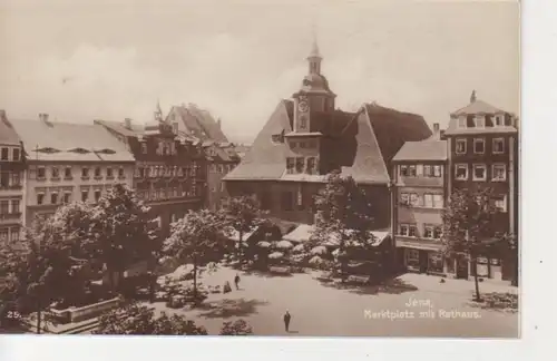 Jena Marktplatz mit Rathaus ngl 89.054