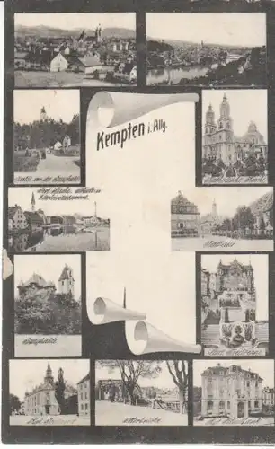 Kempten Alte Mehrbildkarte gl~1910? B4156