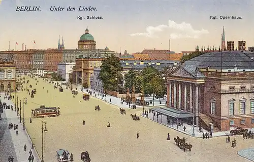 Berlin Unter den Linden Schloss Opernhaus ngl 117.732