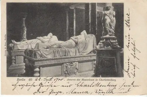 Bln-Charlottenburg Mausoleum Sarkophage gl1900 B4942