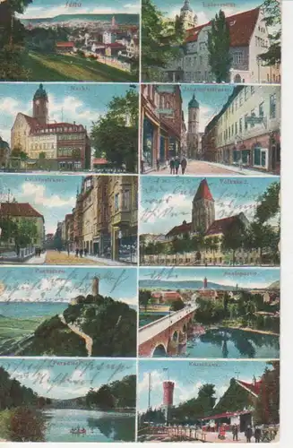 Jena Mehrbildkarte Teilansichten gl1914 88.992