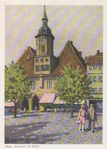 Jena Rathaus mit Zeise gl1930 89.046