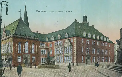 Bremen Altes und Neues Rathaus ngl 116.371