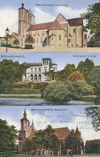 Braunschweig Domkirche Insel Magnikirche gl1914 116.835