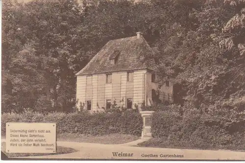 Weimar Goethe Gartenhaus ngl B4400