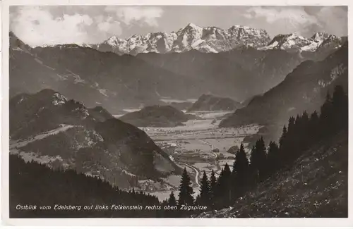 Blick v.Edelsberg >Falkenstein>Zugspitze gl1940 28.624