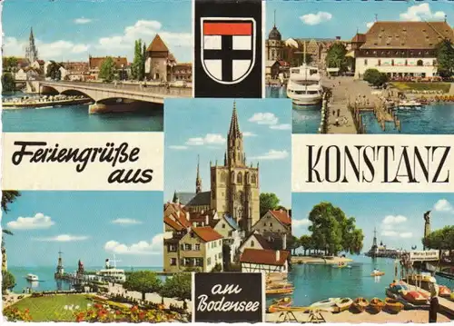 Grüße aus Konstanz a.B. Mehrbildkarte gl1961 29.029