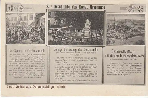 Donaueschingen Geschichte des Donau-Urspungs ngl 28.636