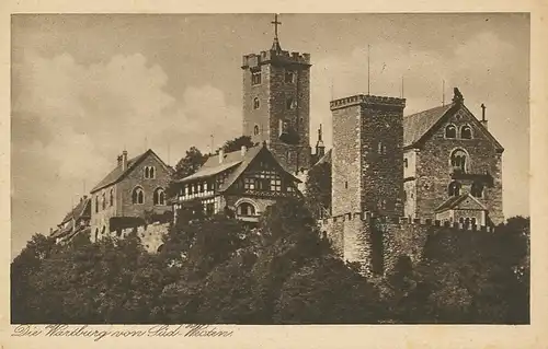 Eisenach Wartburg von Süd-West ngl 118.040