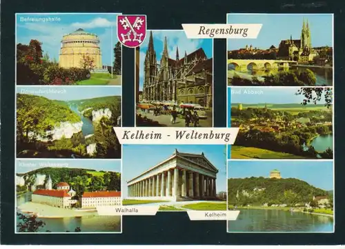 Kelheim Weltenburg Mehrbildkarte gl1972 29.063