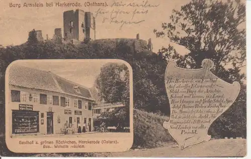 Harkerode Gasthof Handlung Burg Arnstein gl1921 91.640
