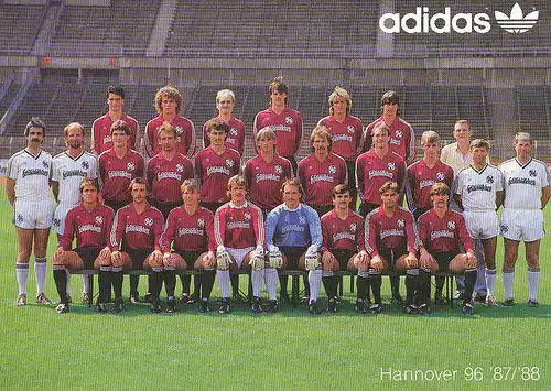 Fußball: Hannover 96 Mannschaft 1987/88 112.273