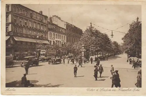 Berlin Unter den Linden Kranzler-Ecke gl1924 B5074