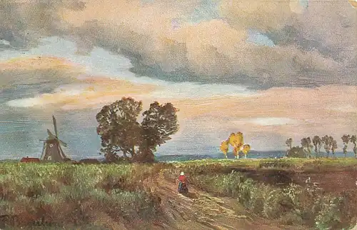 Landschaft mit Mühle gl1913 114.584