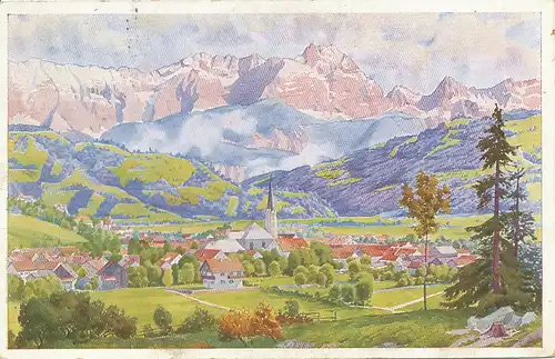 Partenkirchen Panorama gl1922 128.307