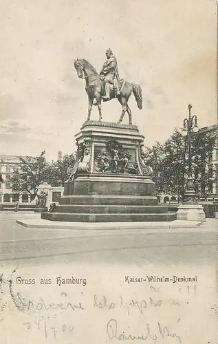 Hamburg Kaiser Wilhelm-Denkmal gl1904 118.280