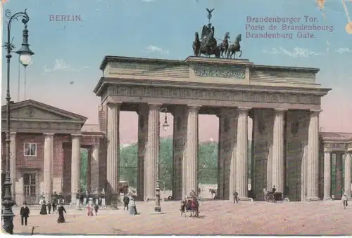 Berlin Brandenburger Tor Pariser Platz feldpgl1916 B4916