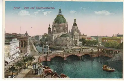 Berlin Dom und Friedrichsbrücke ngl B4713