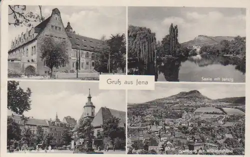 Jena Universität Saale Markt Panorama gl1963 89.029