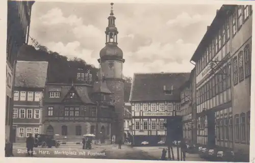 Stolberg i.H. Marktplatz mit Postamt ngl 92.217