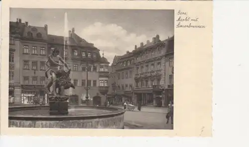 Gera Markt mit Simsonbrunnen gl1936 89.901