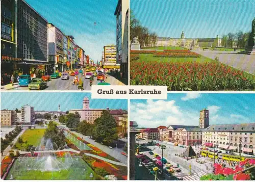 Gruß aus Karlsruhe Mehrbildkarte gl1974 29.023