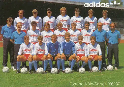 Fußball: Fortuna Köln Mannschaft 1986/87 112.411