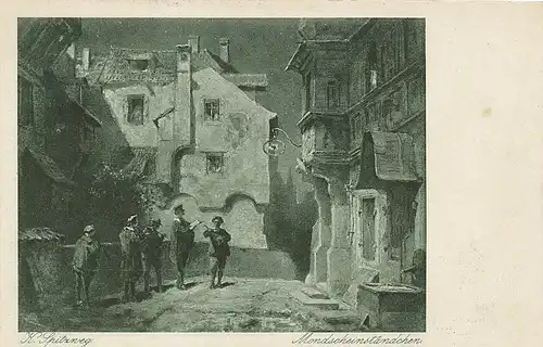 K. Spitzweg Mondscheinständchen gl1916 114.397