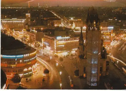 Berlin Gedächtniskirche u.Umgeb. Nachts gl1979 B5276