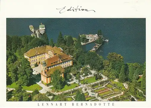 Schloß Mainau mit Kirche St.Marien Luftbild ngl 29.037