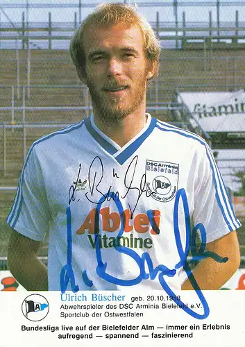 Fußball: Arminia Bielefeld Ulrich Büscher ngl 111.996