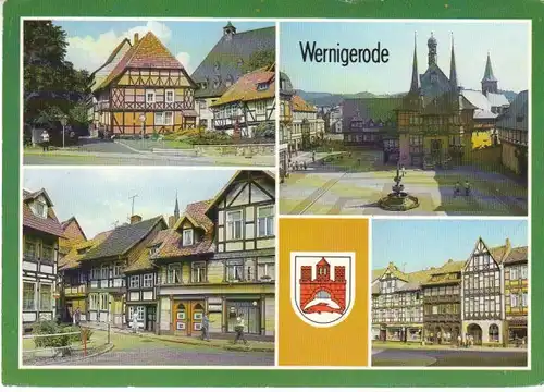 Wernigerode Mehrbildkarte gl1989 B6446