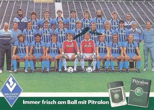 Fußball: SV Waldhof Mannheim Mannschaft 84/85 112.493