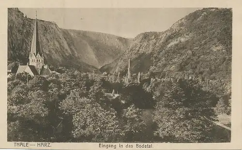 Thale Eingang in das Bodetal ngl 119.157