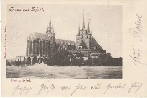 Gruss aus Erfurt Der Dom gl1906 B4375