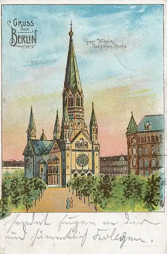 Berlin-Charlottenburg Gedächtniskirche gl1904 117.480