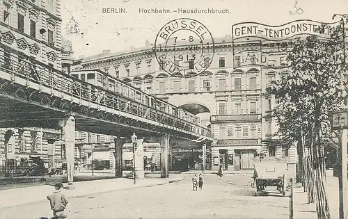 Berlin Hochbahn Hausdurchbruch gl1913 117.501