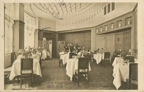 Berlin Hotel Fürstenhof Restaurant gl1911 117.521