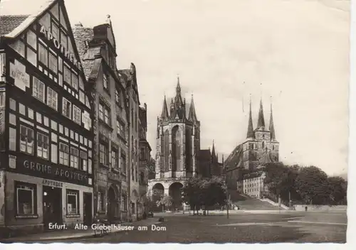 Erfurt Alte Giebelhäuser am Dom gl1967 92.488