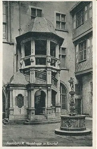 Frankfurt a.M. Wendeltreppe im Römerhof ngl 131.919