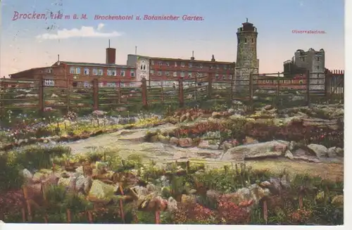 Brockenhotel und Botanischer Garten gl1930 91.254